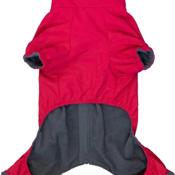 NWT KONG Outerwear Full Coverage Suit Dog Snow Water Resistant MED Red Grey - Picture 16 of 16